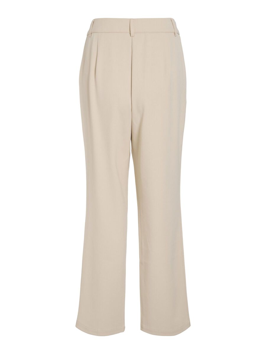 VILA MID RISE STRAIGHT-LEG TROUSERS, Sandshell, highres - 14104204_Sandshell_002.jpg