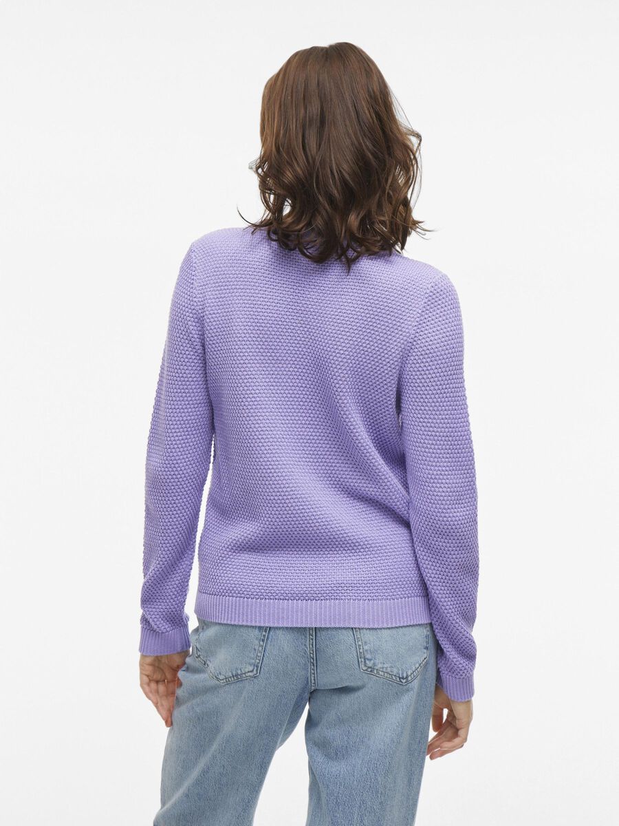VILA VIDALO - BASIQUE PULL EN MAILLE, Violet Tulip, highres - 14082767_VioletTulip_004.jpg