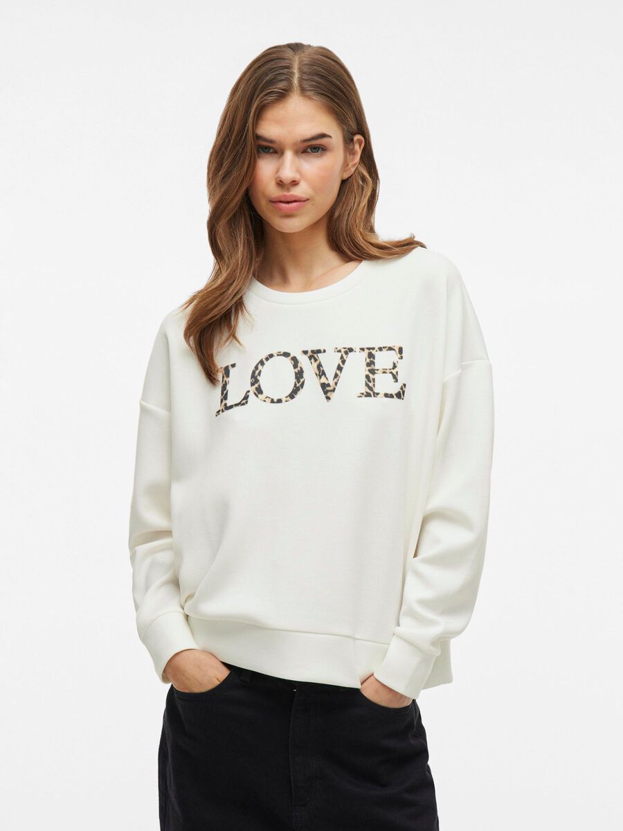 VILA COL ROND SWEAT-SHIRT, Cloud Dancer, highres - 14107559_CloudDancer_1190433_003.jpg