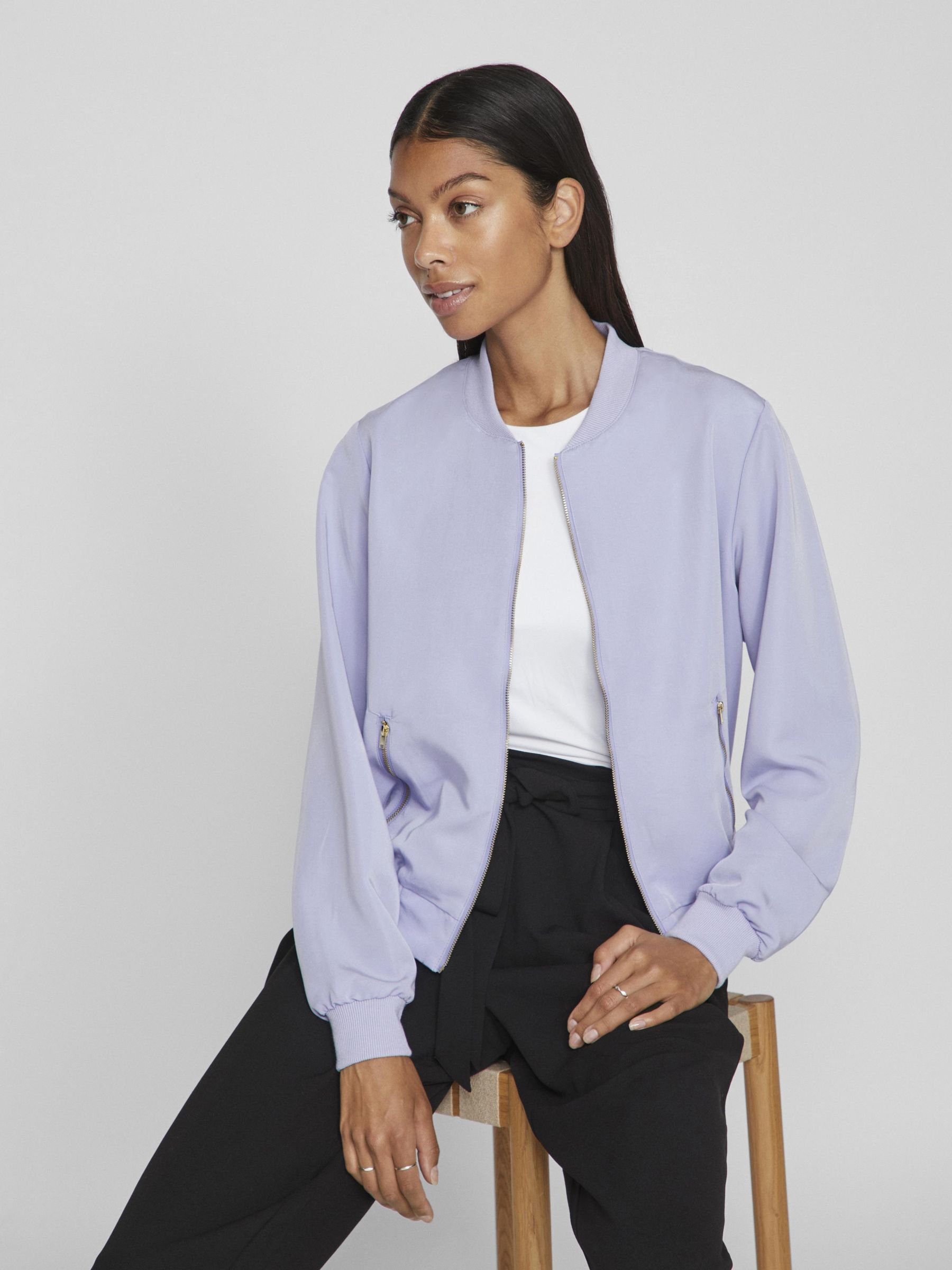 ZIPPER BOMBER JACKET