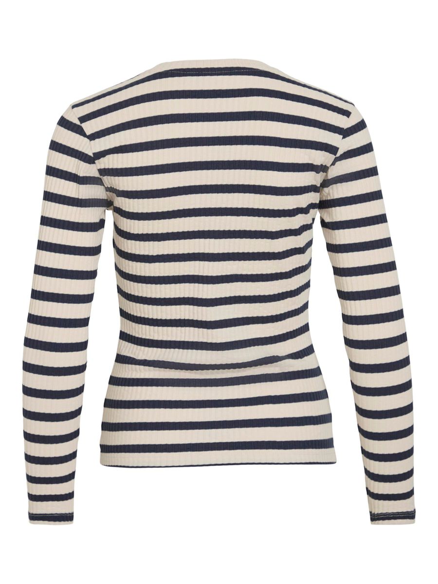 VILA RUNDRINGAD LÅNGÄRMAD TOPP, Navy Blazer, highres - 14103246_NavyBlazer_1156680_002.jpg