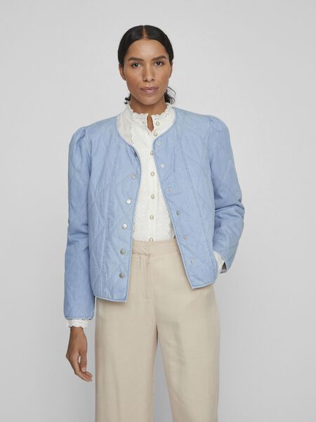 Vila QUILTED JACKET, Light Blue Denim, highres - 14082945_LightBlueDenim_003.jpg