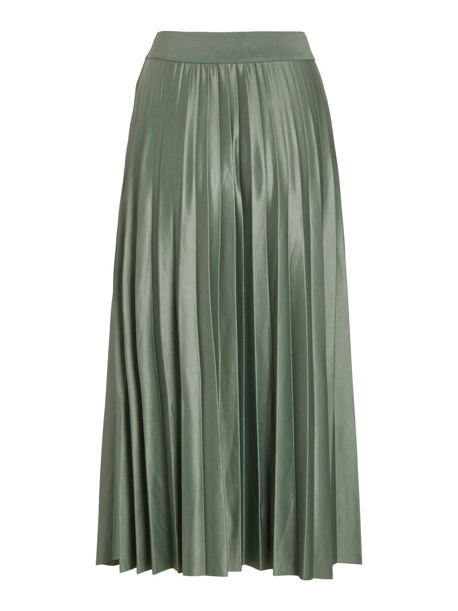 VILA VINITBAN PLEATED MIDI SKIRT, Laurel Wreath, highres - 14063241_LaurelWreath_002.jpg