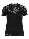 VILA VISTASIA - DENTELLE TOP À MANCHES COURTES, Black, highres - 14049852_Black_001.jpg
