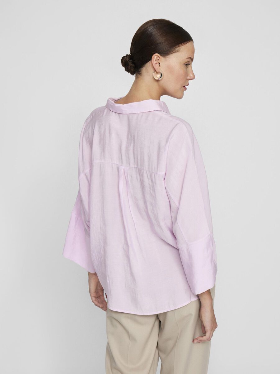 VILA 3/4 SLEEVED SHIRT, Winsome Orchid, highres - 14104513_WinsomeOrchid_004.jpg