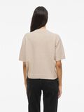 VILA VISEBORA SHORT SLEEVED KNITTED CARDIGAN, Feather Gray, highres - 14112577_FeatherGray_004.jpg