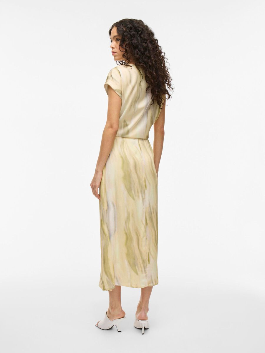 VILA TAILLE HAUTE JUPE LONGUE, Pale Banana, highres - 14107130_PaleBanana_1185549_004.jpg