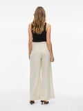 VILA VIETNI HIGH WAIST WIDE-LEG TROUSERS, Super Light Natural Melan, highres - 14107995_SuperLightNaturalMelan_004.jpg