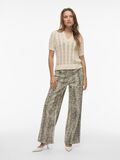 VILA SHORT SLEEVED KNITTED TOP, Birch, highres - 14103437_Birch_005.jpg