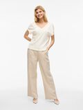 VILA V-NECK CAP SLEEVE TOP, Birch, highres - 14105378_Birch_005.jpg