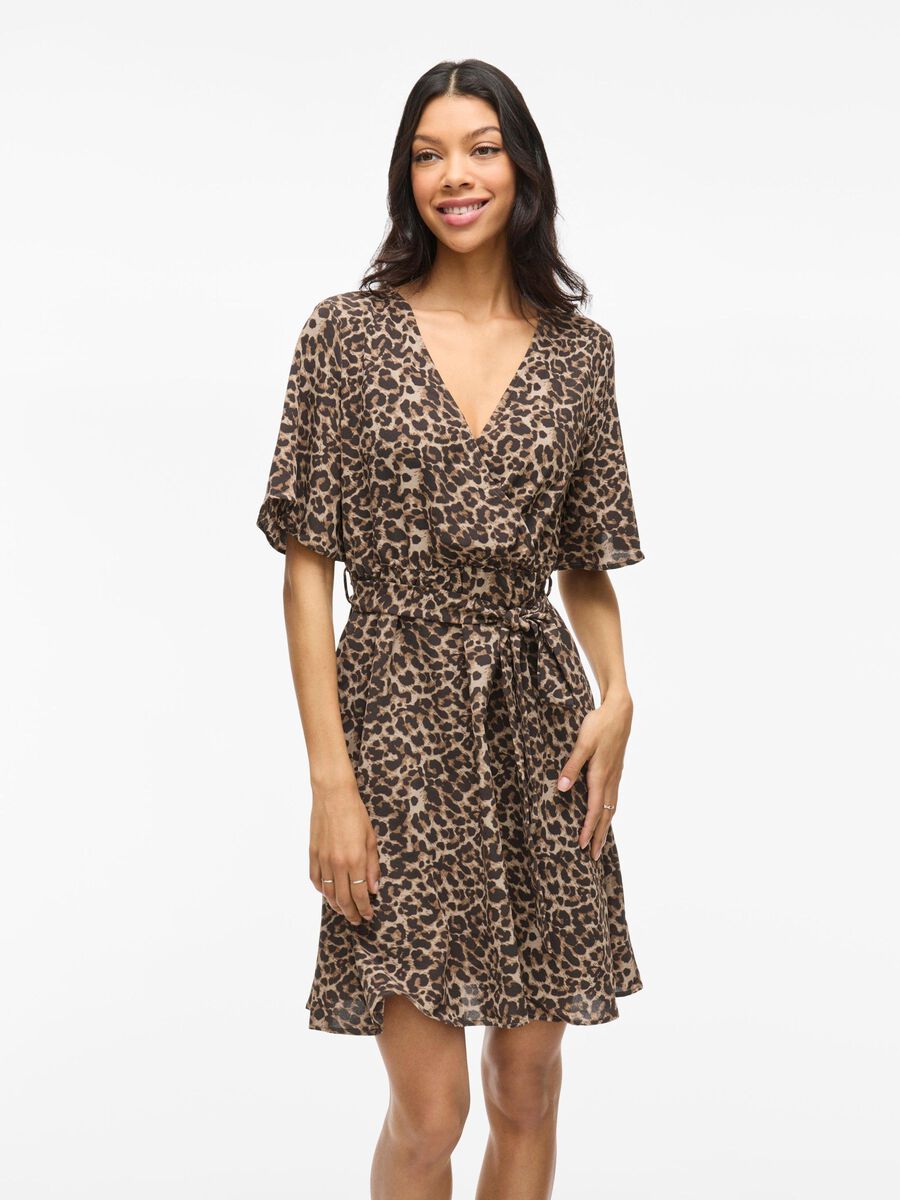 VILA LEOPARD PRINT SHORT DRESS, Nomad, highres - 14106738_Nomad_1183469_003.jpg