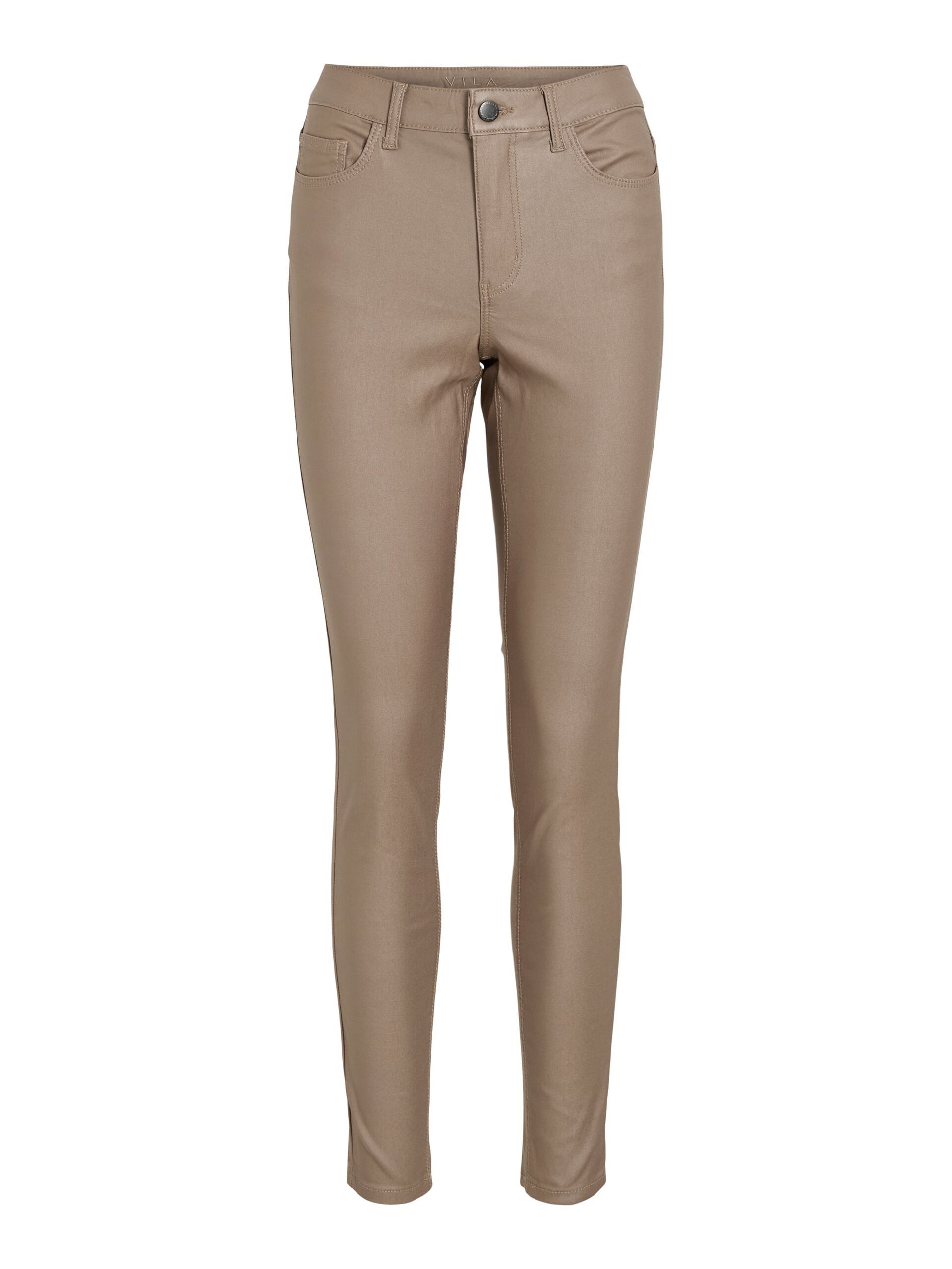 Carousel image - VISARAH COATED SLIM-FIT TROUSERS, Fungi | 6