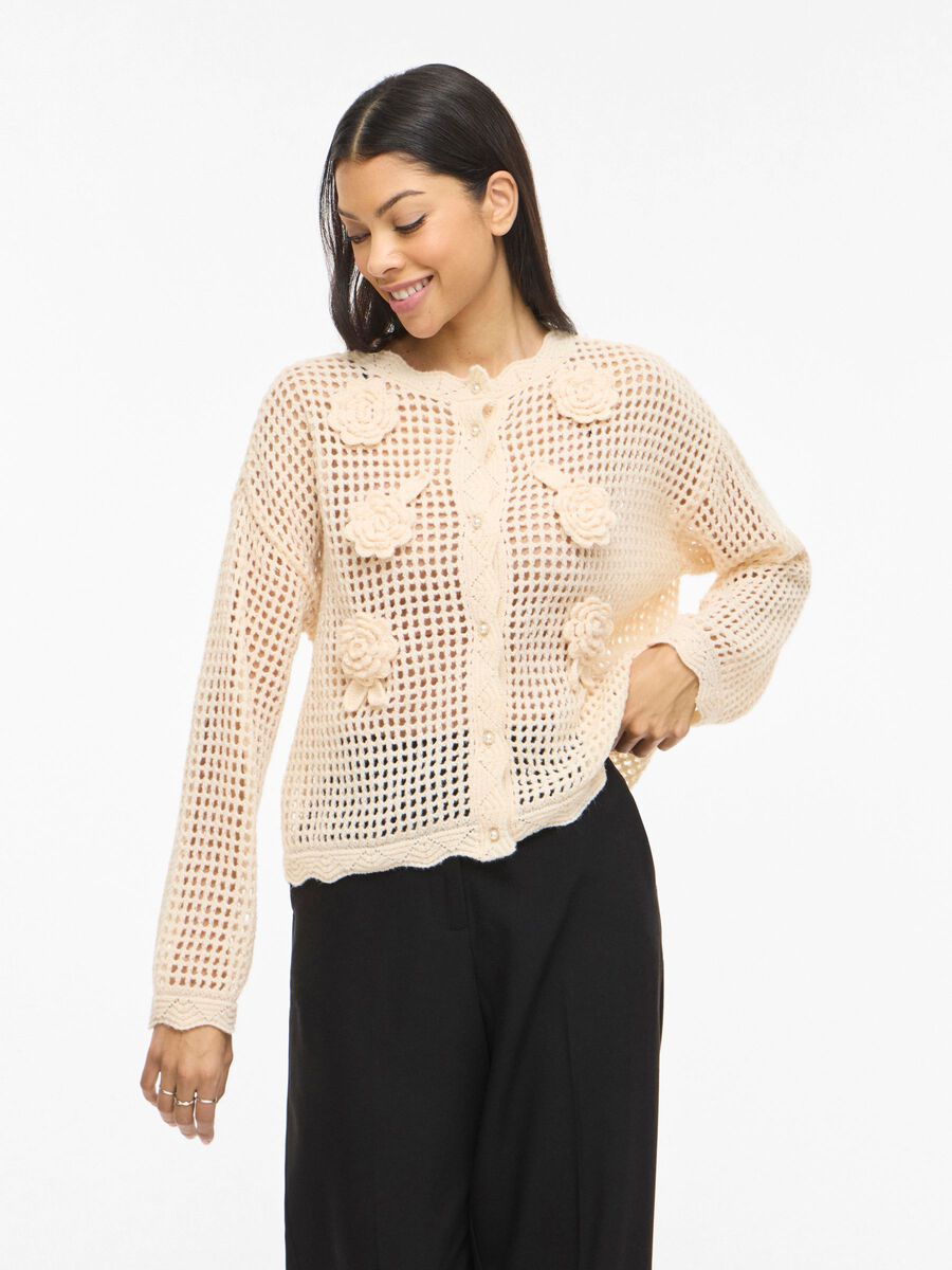 Product carousel image - VIENNY, NAPILLINEN NEULETAKKI, Birch | 1