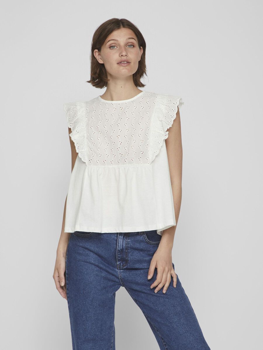 Vila EMBROIDERED SLEEVELESS TOP, Cloud Dancer, highres - 14088284_CloudDancer_003.jpg