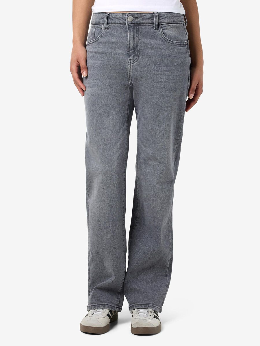 Noisy May NMYOLANDA STRAIGHT FIT JEANS, Dark Grey Denim, highres - 27030419_DarkGreyDenim_003.jpg