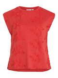 VILA ROUND NECK SLEEVELESS TOP, Aurora Red, highres - 14104240_AuroraRed_001.jpg