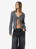 Noisy May TIE-FRONT KNITTED CARDIGAN, Charcoal Gray, highres - 27034651_CharcoalGray_007.jpg