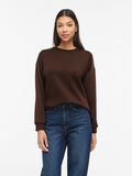 Product image thumbnail - VISANDY BASIC SWEATSHIRT, Coffee Bean | 1