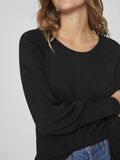 Vila ROUND NECK KNITTED PULLOVER, Black, highres - 14076045_Black_006.jpg