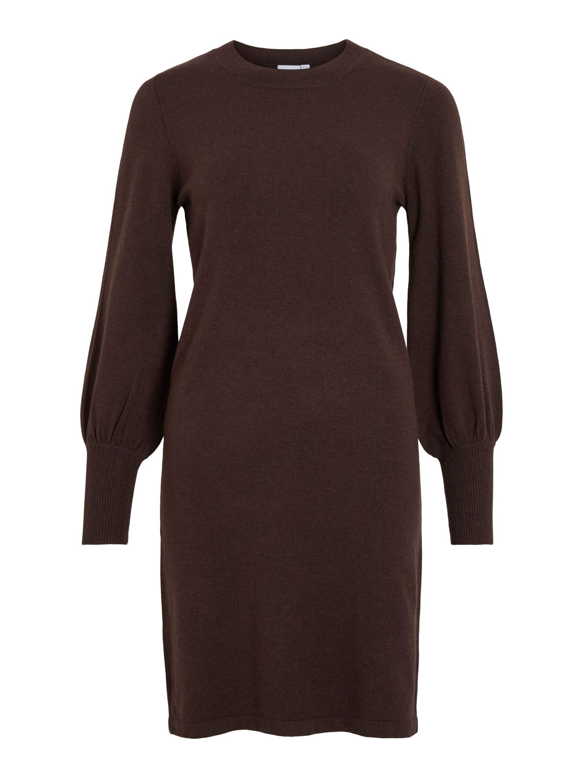 Carousel image - VIKERRY KNITTED SHORT DRESS, Coffee Bean | 5