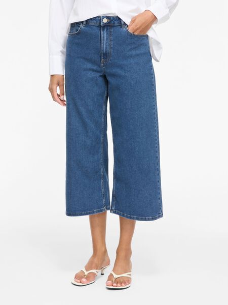 VILA VIMALIKA DENIM KR&Aacute;TK&Eacute; KALHOTY, Medium Blue Denim, highres - 14115138_MediumBlueDenim_003.jpg
