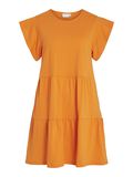 Vila SHORT-SLEEVED SHORT DRESS, Sun Orange, highres - 14087541_SunOrange_001.jpg