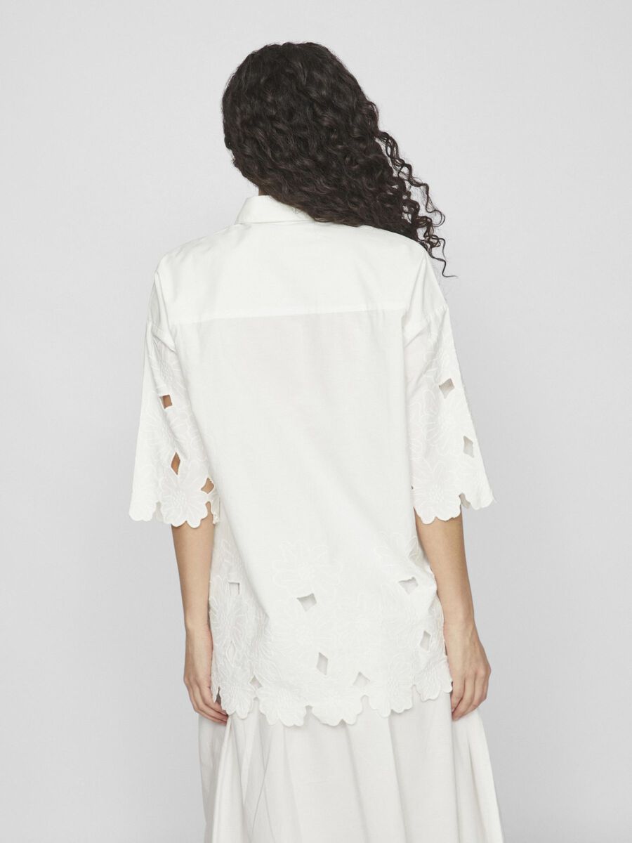 VILA 3/4 SLEEVED SHIRT, Cloud Dancer, highres - 14100967_CloudDancer_004.jpg