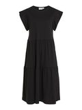 VILA SHORT SLEEVE MIDI DRESS, Black, highres - 14087542_Black_001.jpg