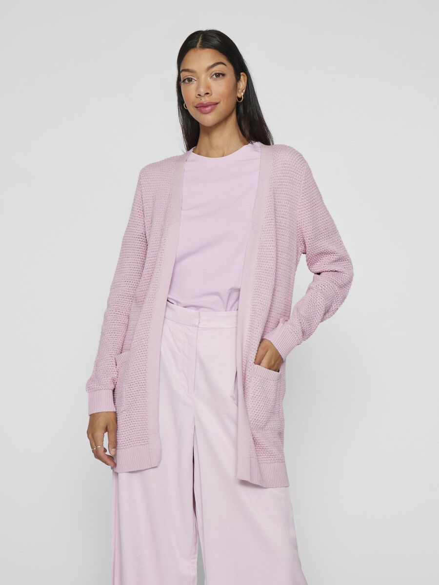 VILA VIDALO BASIC STRICKJACKE, Winsome Orchid, highres - 14097125_WinsomeOrchid_003.jpg