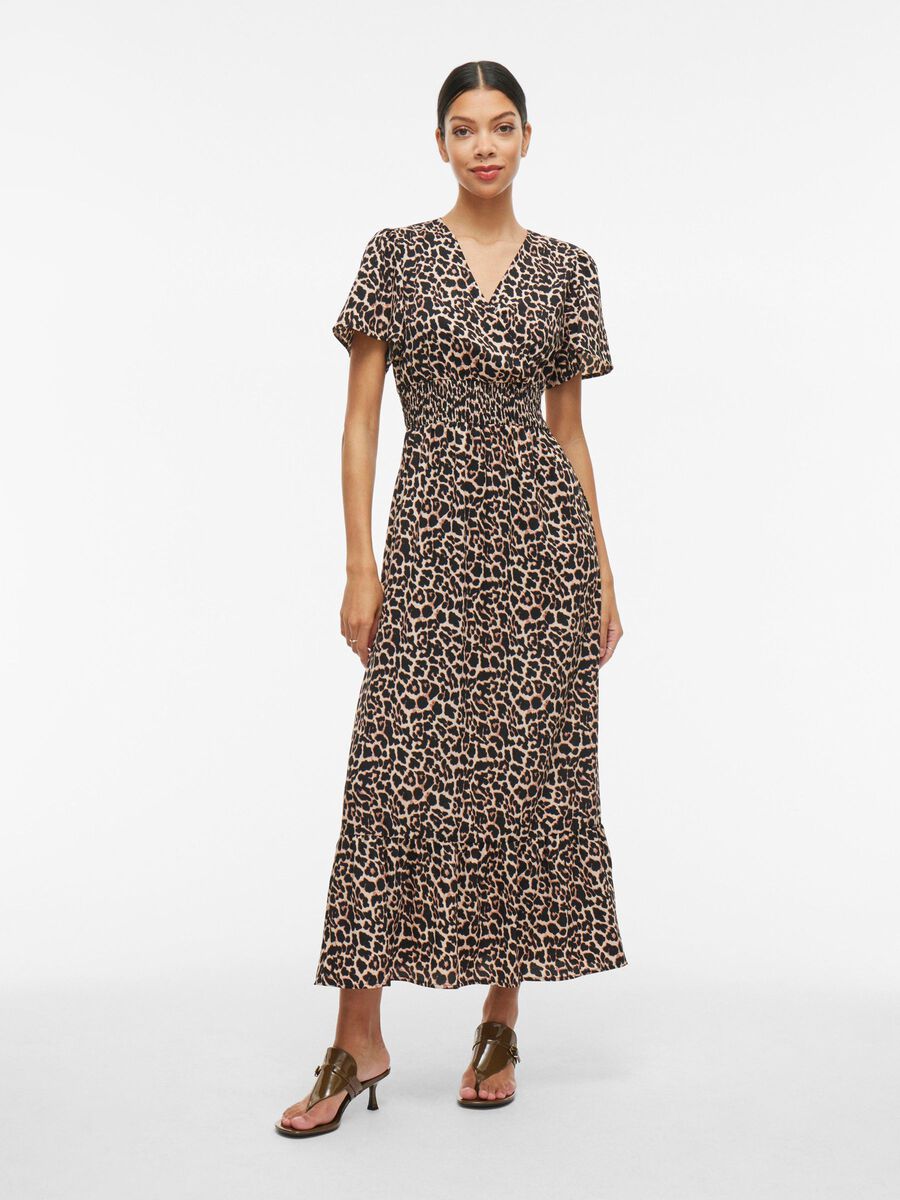 VILA SHORT SLEEVED MAXI DRESS, Soft Pink, highres - 14109687_SoftPink_1213899_003.jpg