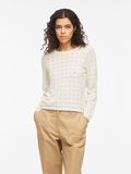 Product image thumbnail - VIAMBELLE LONG SLEEVED KNITTED TOP, Cloud Dancer | 1