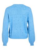 VILA VIRIL ROUND NECK KNITTED PULLOVER, Blissful Blue, highres - 14101222_BlissfulBlue_1178530_002.jpg