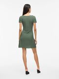 VILA VIDELIA SHORT SLEEVED SHORT DRESS, Laurel Wreath, highres - 14112741_LaurelWreath_004.jpg