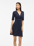 VILA VIMILJA SHORT SLEEVED SHORT DRESS, Navy Blazer, highres - 14112787_NavyBlazer_003.jpg