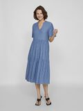 VILA SHORT SLEEVED MIDI DRESS, Coronet Blue, highres - 14103582_CoronetBlue_003.jpg