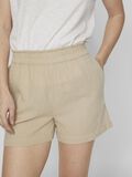 VILA HIGH WAIST COTTON SHORTS, Feather Gray, highres - 14089489_FeatherGray_006.jpg