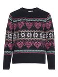 Vila KNITTED CHRISTMAS JUMPER, Night Sky, highres - 14092651_NightSky_1081409_001.jpg