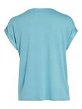 Vila SATIN LOOK SHORT SLEEVED TOP, Capri, highres - 14059563_Capri_002.jpg