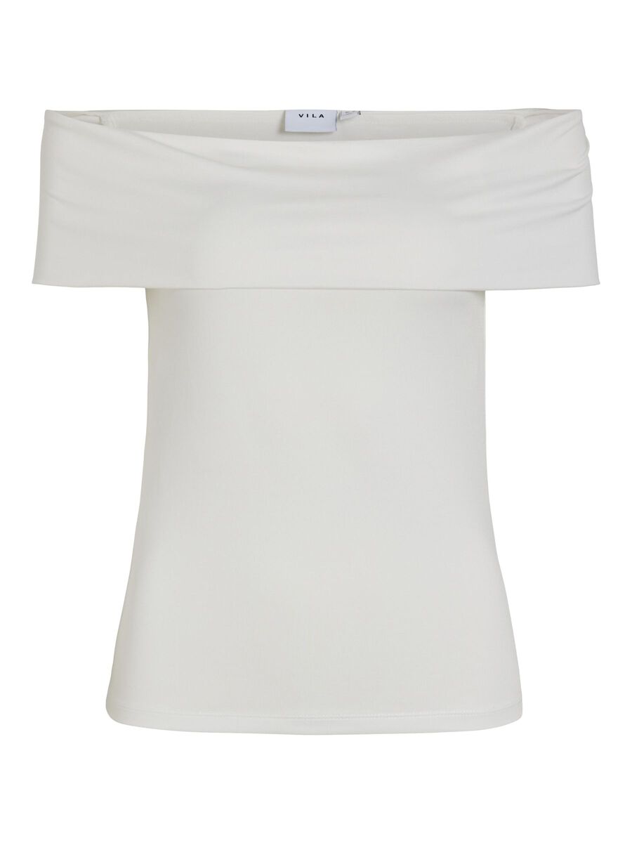 VILA OFF SHOULDER TOP, Snow White, highres - 14105117_SnowWhite_001.jpg