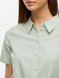 VILA FRONT KNOT SHORT SLEEVED SHIRT, Silt Green, highres - 14096244_SiltGreen_006.jpg