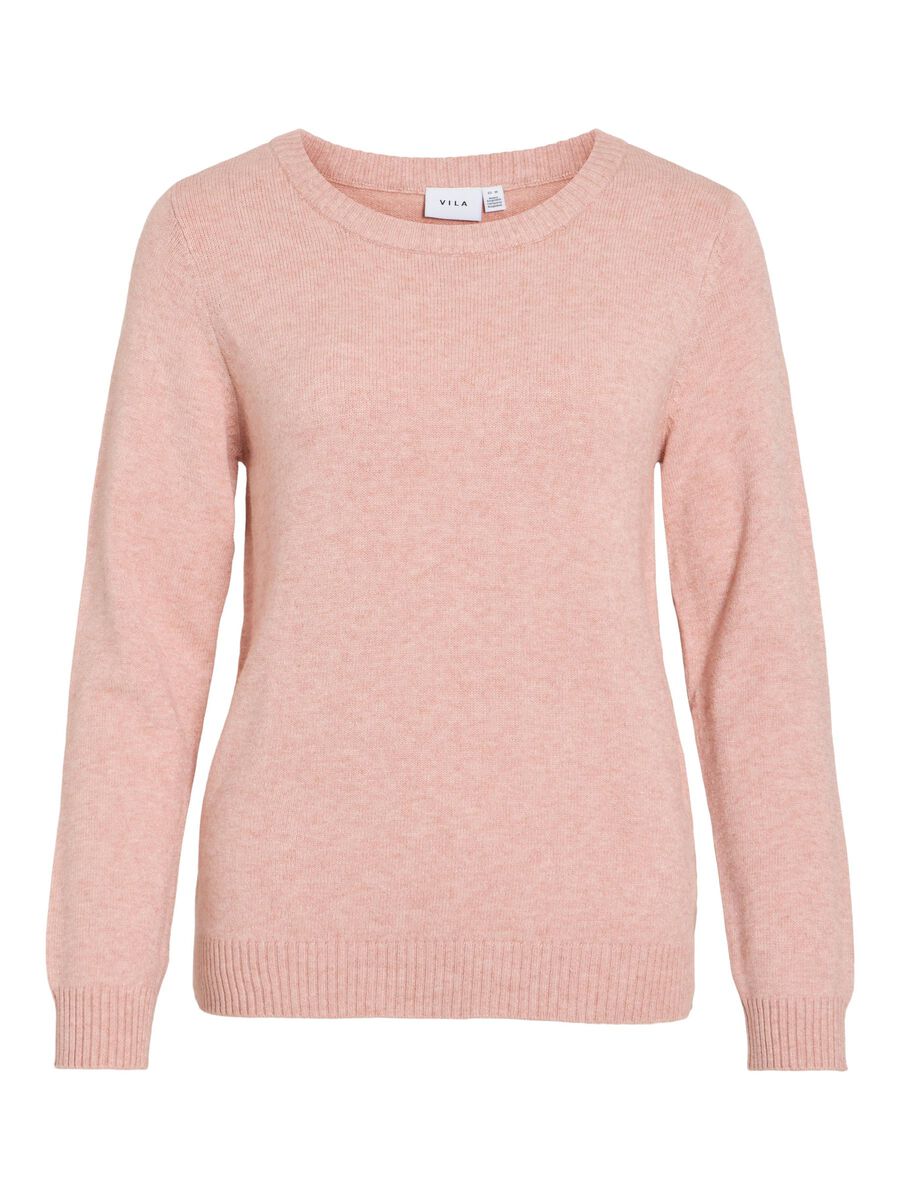 Carousel image - VIRIL ROUND NECK KNITTED PULLOVER, Misty Rose | 6