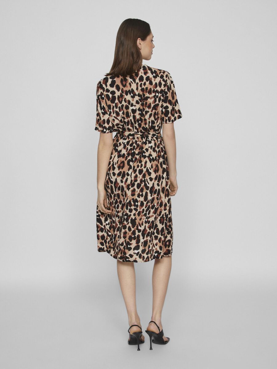 VILA SHORT SLEEVED MIDI DRESS, Black Beauty, highres - 14089260_BlackBeauty_1100409_004.jpg