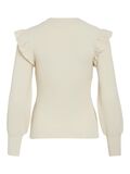 VILA RUFFLE KNITTED TOP, Birch, highres - 14094194_Birch_002.jpg