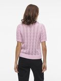 VILA SHORT SLEEVED KNITTED TOP, Winsome Orchid, highres - 14103437_WinsomeOrchid_004.jpg