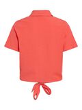VILA FRONT KNOT SHORT SLEEVED SHIRT, Dubarry, highres - 14096244_Dubarry_002.jpg