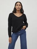 Vila V-KAULA-AUKOLLINEN NEULEPAITA, Black, highres - 14074926_Black_003.jpg