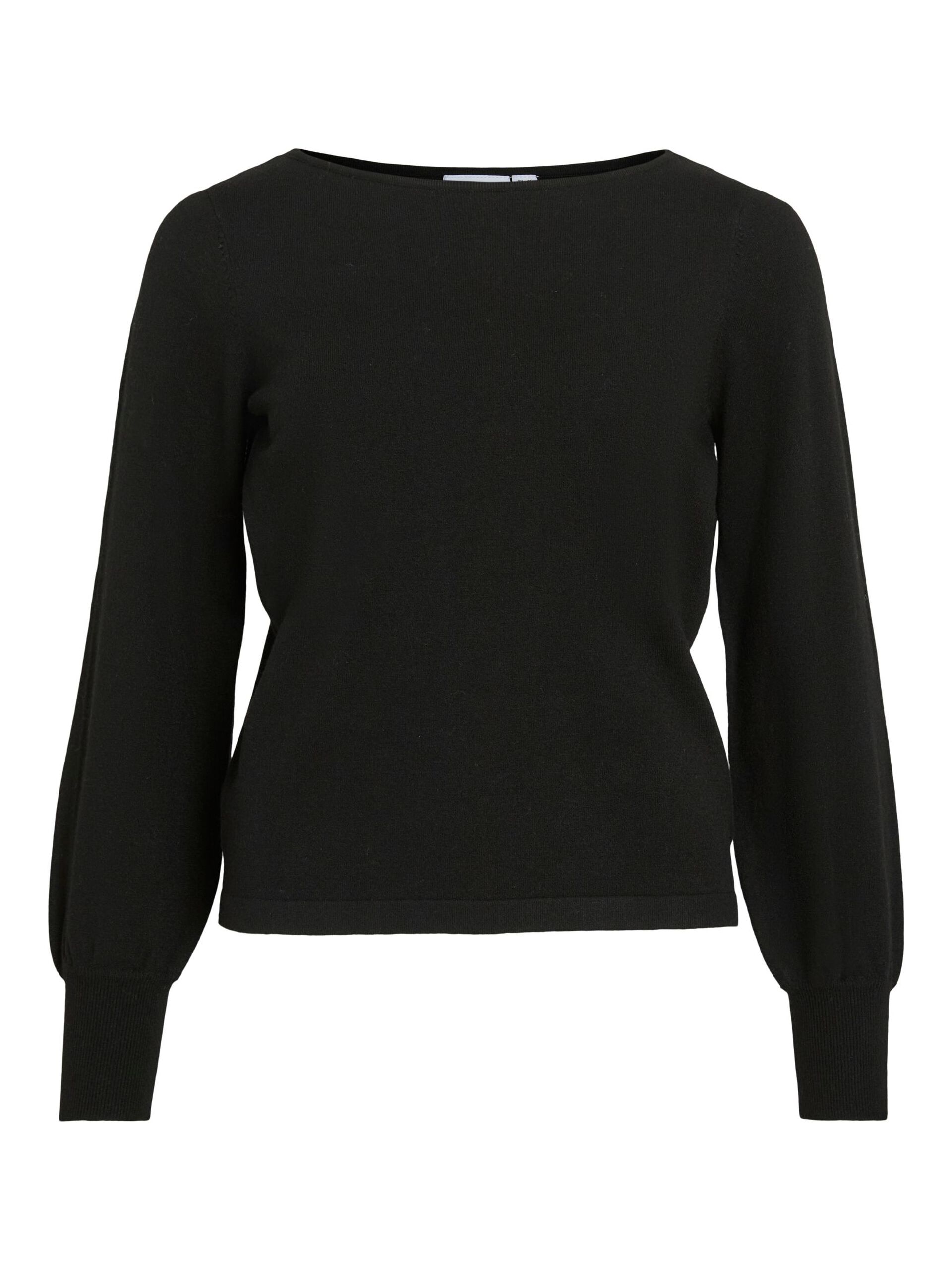 Carousel image - VIKERRY BOATNECK KNITTED PULLOVER, Black | 5