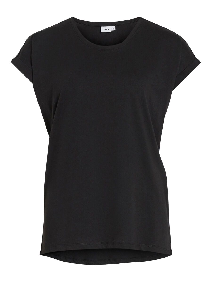 VILA VIDREAMERS ROUND NECK T-SHIRT, Black, highres - 14083083_Black_001.jpg