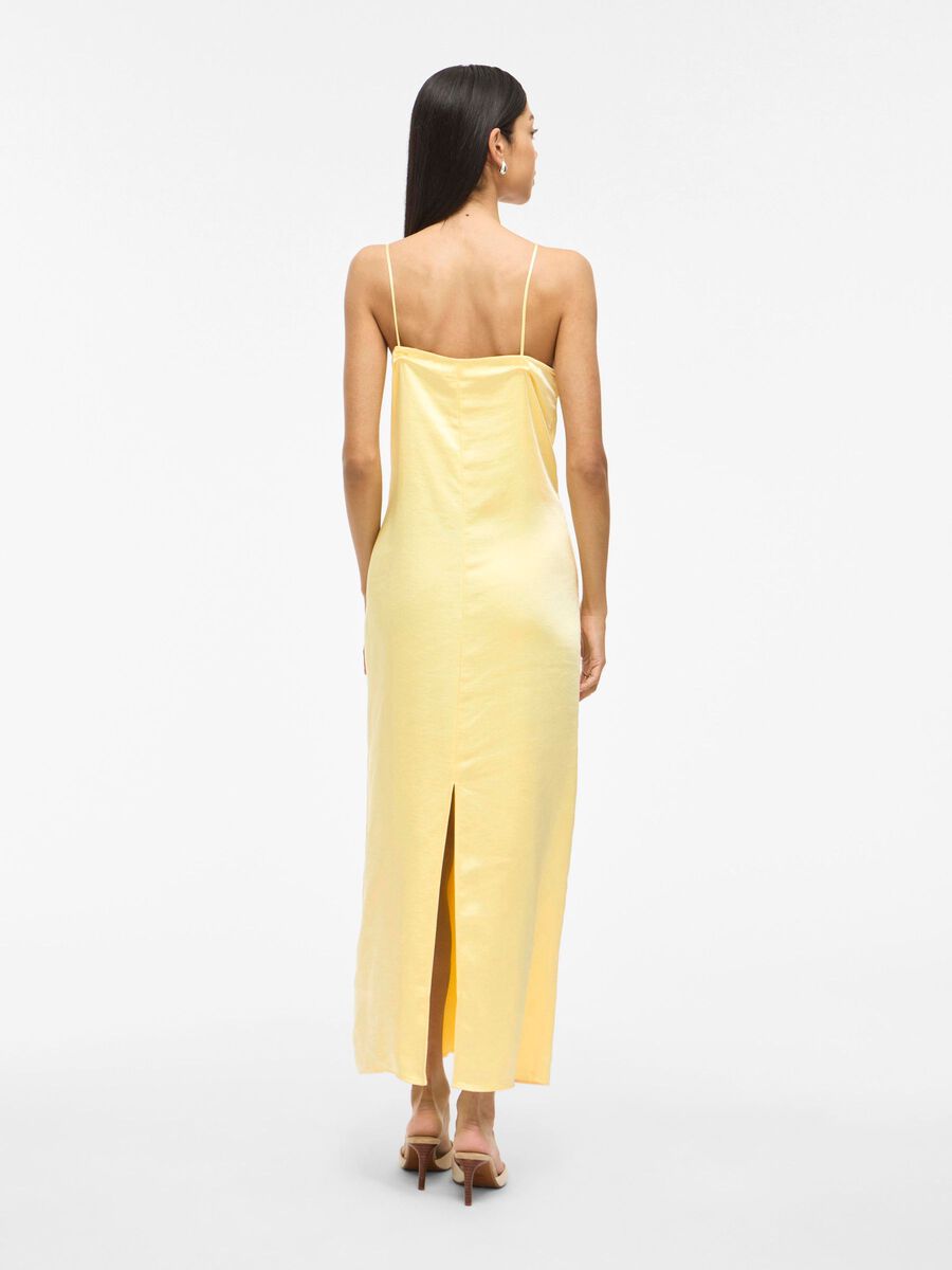 VILA VIHANARA TRÄGER MAXIKLEID, Pale Banana, highres - 14111847_PaleBanana_004.jpg