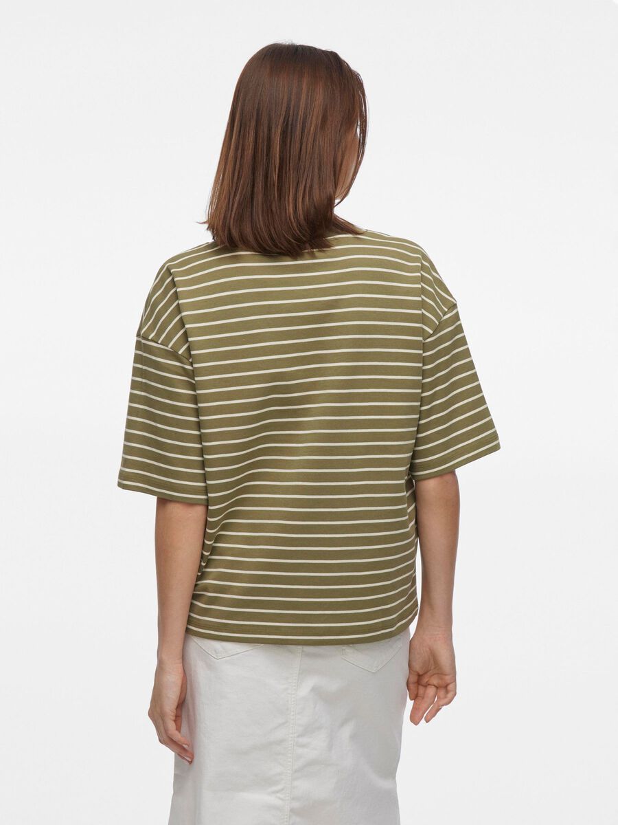VILA V-NECK SHORT SLEEVED TOP, Capulet Olive, highres - 14103325_CapuletOlive_1175962_004.jpg